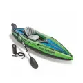 68305 Надувная байдарка Challenger K1 274х76х38см, алюм. весло 218см, насос 68614, транс. сеть, до 100кг