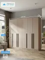 Шкаф для одежды 6-ти дверный, Принцесса Мелания, Кашемир, 2200х2400х520 мм