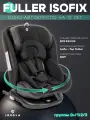 Автокресло Indigo Jovola Fuller Isofix растущее, поворотное 0-36 кг, черный-черная кожа