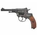 Пневматический револьвер Borner NGT-B кал 4.5 мм, шарики bb (Наган, черный)