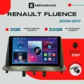 Магнитола Android 13 M2 PRO Renault Fluence 2009-2017, 2/32ГБ / Рено Флюенс, QLED экран 1280*720, DSP, Мультимедиа + переходная рамка