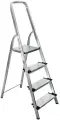 Стремянка Новая Высота 4 ступени NV1117 с широкими ступенями, рабочая высота 2.81 м, нагрузка 150 кг.