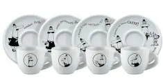 Кофейные пары Bialetti Moka Carosella, 80мл, набор из 4 штук Y0TZ033