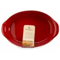 Emile Henry Форма для запекания овальная средняя 34.5 см керамика гранат (349052)