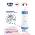 CHICCO Бутылочка Perfect5 Boy 4мес.+, сил. соска быстр. поток, РР,300мл. NEW
