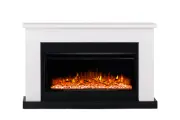 Камин электрический Bolton с очагом Pulsar 38 белый с черным