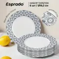 Набор десертных тарелок Esprado Este , фарфор, диаметр 19.2 см, 6 штук