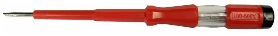 Тестер напряжения контактный 100-500V, 12*200 мм, красный, TST500-1 10шт