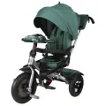 Трехколесный велосипед с ручкой TechTeam Luxury, зелёный