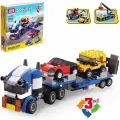 Конструктор JiSi Bricks «Транспортировщик автомобилей» 3114 (Creator 3 in 1 31033) / 264 детали