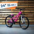 Велосипед детский горный 24 ARIA QUEEN MS 242 DW рама 12 розовый глянец (red), на рост 130-155см, подростковый, для девочки