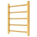 Полотенцесушитель электрический с дисплеем TERMLUX TLHQR06G-5LED30D22 (Лесенка, 600х500х110, 5-перекладин. 60 Вт, левый тэн)