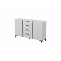 Комод Брента - Комод - 4 ящика, 2 двери - белый