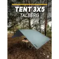 Тент туристический Talberg TENT, 3x5м, зеленый, водостойкий, защита от ультрафиолета