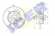 Тормозной диск перед Icer 78BD1240-2