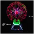 Светильник Плазма Plasma, плазменная лампа, гигантский магический шар Эврика диаметр 200 мм подарок на 23 февраля / 8 марта, подарок ребенку, мальчику, девочке на Хэллоуин Halloween