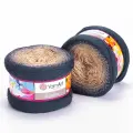 Пряжа Flowers (YarnArt), т. серый/беж - 297, 55% хлопок, 45% полиакрил, 2 мотка, 250 г, 1000 м.