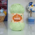 Пряжа Calico Bebe Nako, св. салат - 13282, 50% хлопок, 50% акрил, 5 мотков, 100 г, 245 м.
