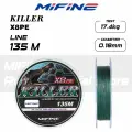 Плетеный шнур для рыбалки MIFINE KILLER X8PE (135м); (d - 0,18мм); (тест - 17,4кг)