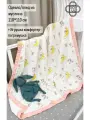 Одеяло муслиновое (6-ти слойное) + игрушка-комфортер Зайка