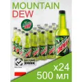 Mountain Dew, 0.4 л, 24 шт, пластиковая бутылка (газированный напиток Маунтин Дью, классический, Польша)