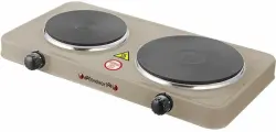 Настольная плита Energy EN-903E 159766 47 см, 2 конфорки, бежевый