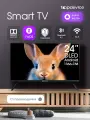 Телевизор TopDevice (TDTV24ES13H_BK), диагональ 24, разрешение 1366x768, HD, VA, Smart YaOS, 1-8 ГБ, чёрный