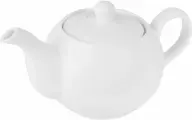 Чайник Kunstwerk с металл. ситом 450мл, 190х80х105мм, фарфор, белый