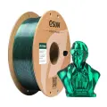 Филамент eSUN Silk-PLA Magic для 3D принтера, Черно-зеленый 1 кг.