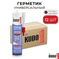 Герметик KUDO KSK-106 силиконовый универсальный шоколадно-коричневый 280мл RAL-8018 12 штук