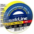(18 шт.) Изолента ПВХ желтая 15мм 20м Safeline