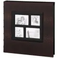 Фотоальбом Brauberg На 500 фото 10х15 см, под кожу рептилии, рамка для фото, бокс, коричневый (390680)