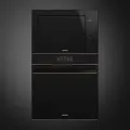 Микроволновая печь Smeg Dolce Stil Novo FMI625CN, встраиваемая, 25л, нержавеющая сталь, чёрная
