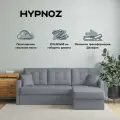 Угловой диван HYPNOZ Santiago, велюр, тёмно-серый