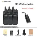 Zastone X6 портативная рация, 6pcs With charger