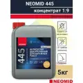 Антисептик для дерева декоративный NEOMID 445 концентрат 1:9 (50кг готового раствора) 5кг цв золотистая мимоза