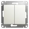 6 шт. Systeme Electric Glossa Перламутр Переключатель 2-клавишный, сх.6, 10АХ GSL000665