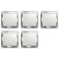 Glossa Schneider Electric Белый Выключатель 1-клавишный, сх.1, 10АХ (комплект 5шт)