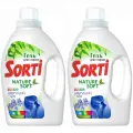 Жидкое средство для стирки Sorti, гель, Color, Цветущий лён, 1200 г, 2 шт