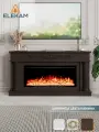 Камин электрический ELEKAM Gloria 38 напольный с очагом и порталом, с пультом, обогревом и имитацией огня (Электрокамин)