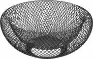 Корзина для фруктов 22 см металл черный