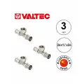 Пресс тройник VALTEC VTm.232 (VTm.232. N.260426), в/р, 26х1/2х26, 3шт