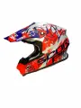 Мотошлем SCORPION EXO VX-16 AIR ORATIO, цвет белый матовый/красный/синий, размер XL