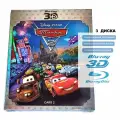 Мультфильм. Disney Pixar. Тачки 2 в 3D+2D (2011, 3 Blu-ray диска) комедия, приключения, семейный, спорт с Оуэном Уилсоном, Майклом Кейном / 6+