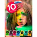 Краска Холи (HOLI LIKE) 10 шт в наборе, 7 цветов в ассортименте для фестивалей, праздников и детских дней рождения