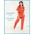 Медицинский костюм женский Элана цвет румяна размер 48/50