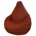 Мир ПуффовКресло-мешок «Груша» ВелюрТерракотовый , с ручкой для переноски, размер- XXXL