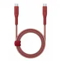 Кабель EnergEA FLOW USB-C to USB-C PD240W 5A Red 1.5 метра (CBL-FLCC-RED150M)