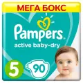 Подгузники Pampers Active Baby-Dry 11–16 кг, размер 5, 90 шт.