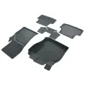 Коврики резиновые в салон 3D PREMIUM для Volkswagen Golf VII (2013-2020)/Фольксваген Гольф 7 SRTK/сртк